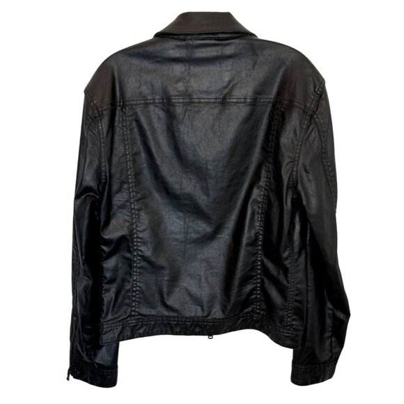 John Varvatos Black zip-front denim jacket - Size S - Picture 5 of 7